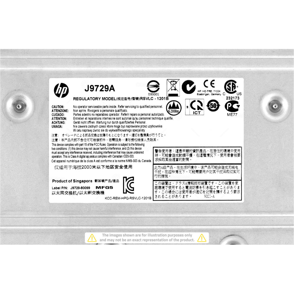 HP J9729A 48x RJ-45 1Gb 4x SFP 1Gb Power over Ethernet Switch + Stacking Module